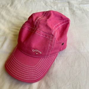 Girls Callaway Vintage Pink Golf Hat/Cap